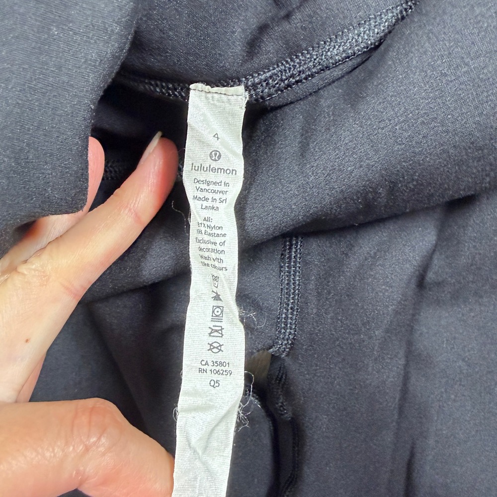 Lululemon Reveal Tight Lattice Pailey High-Rise Leggings Women 4 Black LW5AWNS - Picture 5 of 8